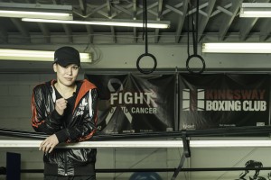 Jennifer Huggins - Owner of Kingsway Boxing Club and Founder of Fight To End Cancer.  Photo Credit: Vincent Dayrit/http://www.dayritphotography.ca