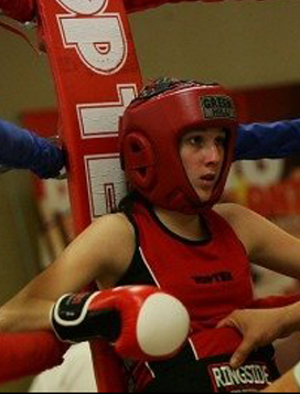 KASSANDRA O'REILLY Kassandra O’Reilly is the current 48kg Provincial Champion. She trains with the Steeltown Boxing Club under head coach, Bob Wilcox. Known for her nasty left hook, Kassandra is honoured to be part of the “Fight to End Cancer”. She is dedicating her performance to the memory of her coaches son, Robbie and both of her grandparents who all lost their courageous battles with cancer.