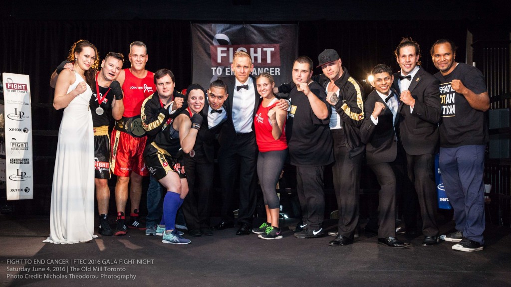 The entire FTEC2016 Fight Team, centre ring, for post-Gala team celebration - a perfect finale for a successful event. Photo Credit: Nicholas Theodorou