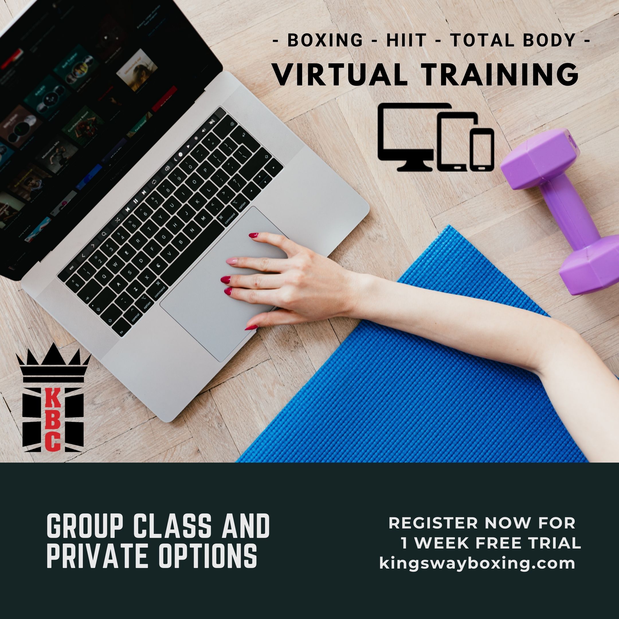 INTRODUCING: Virtual Classes & Private Training! 👩‍💻🏋️‍♀️