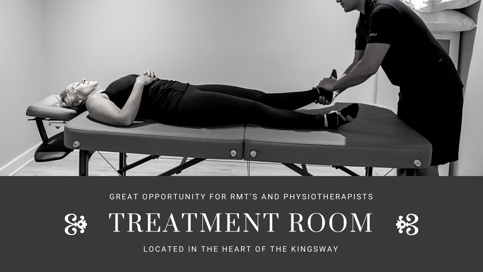 Great Opportunity For RMT’s and Physiotherapists In the Heart Of The Kingsway