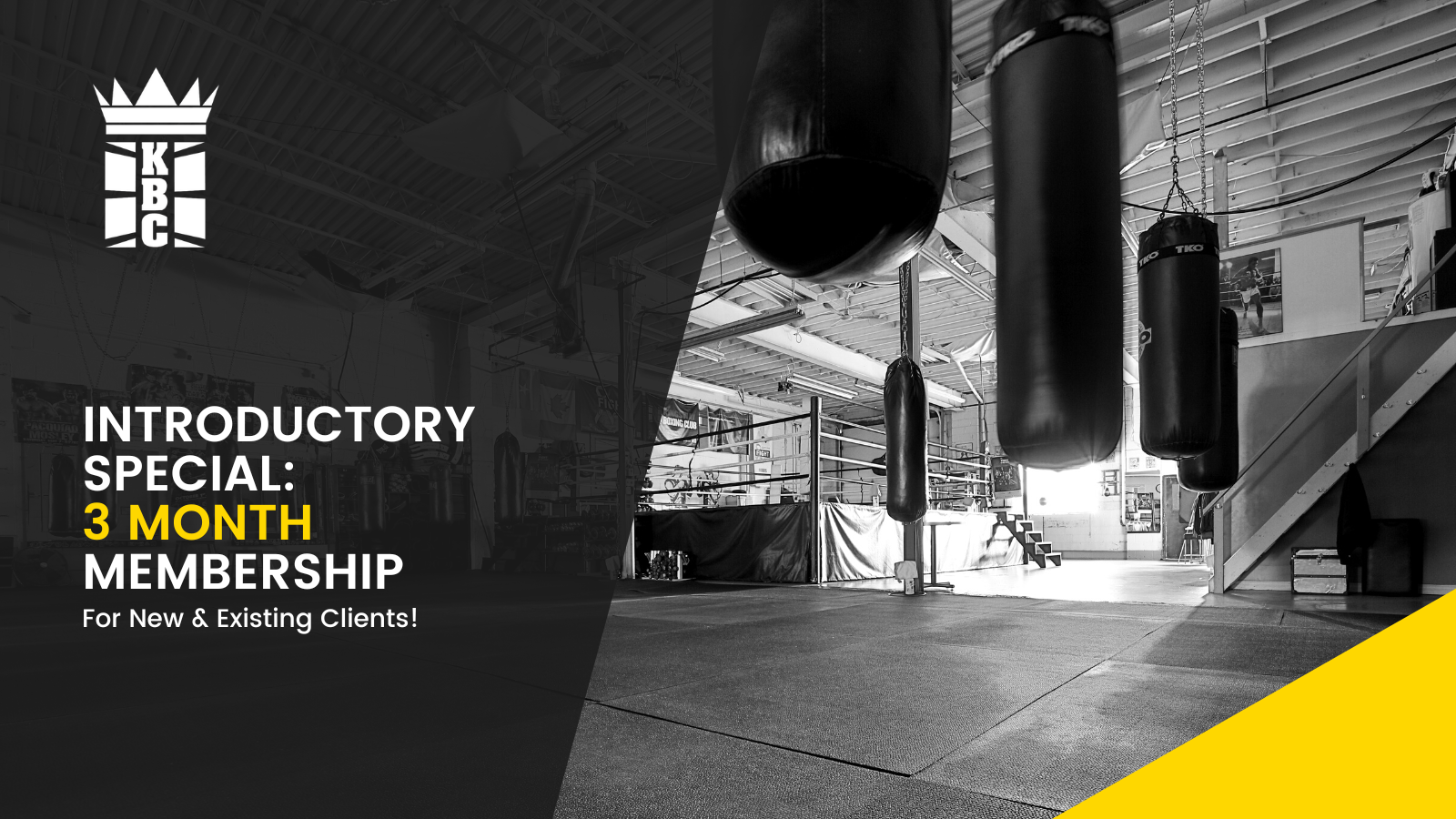 ALL NEW INTRODUCTORY SPECIAL: 3 Month Membership with Kingsway Boxing Club 🥊